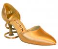 103 Ray Rose - size 2, Flesh, Satin, 2" (5 cm), Flare, Medium Fit